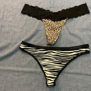 NWT Victoria Secret Animal Print Thong Panty